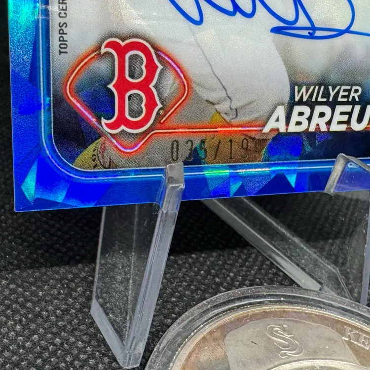 2024 Topps Chrome Sapphire Wilyer Abreu Auto /199 Boston Red Sox