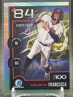 #79 - Welbyn Francisca 2025 Bowman Chrome Bowman Top 100 Prospect