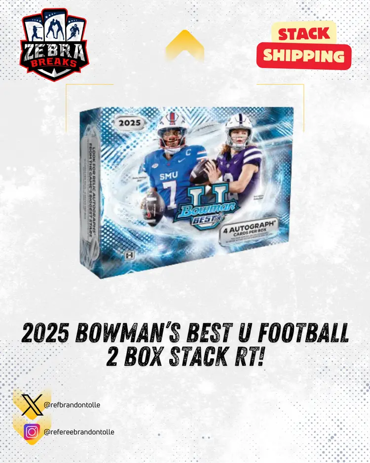 ZB 25648: 2025 Bowman's Best U 2 Box Stack Rip