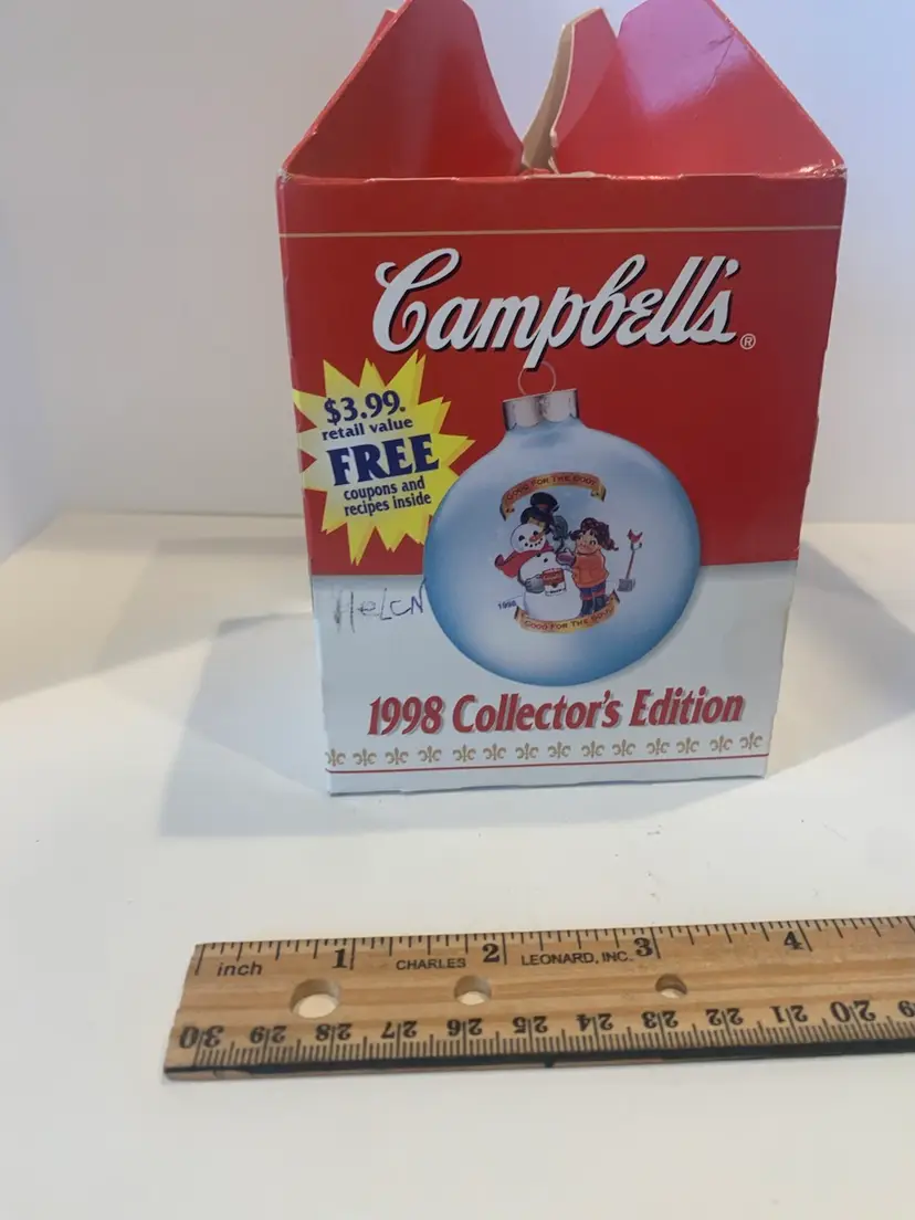 Vintage Campbells Christmas Ornament