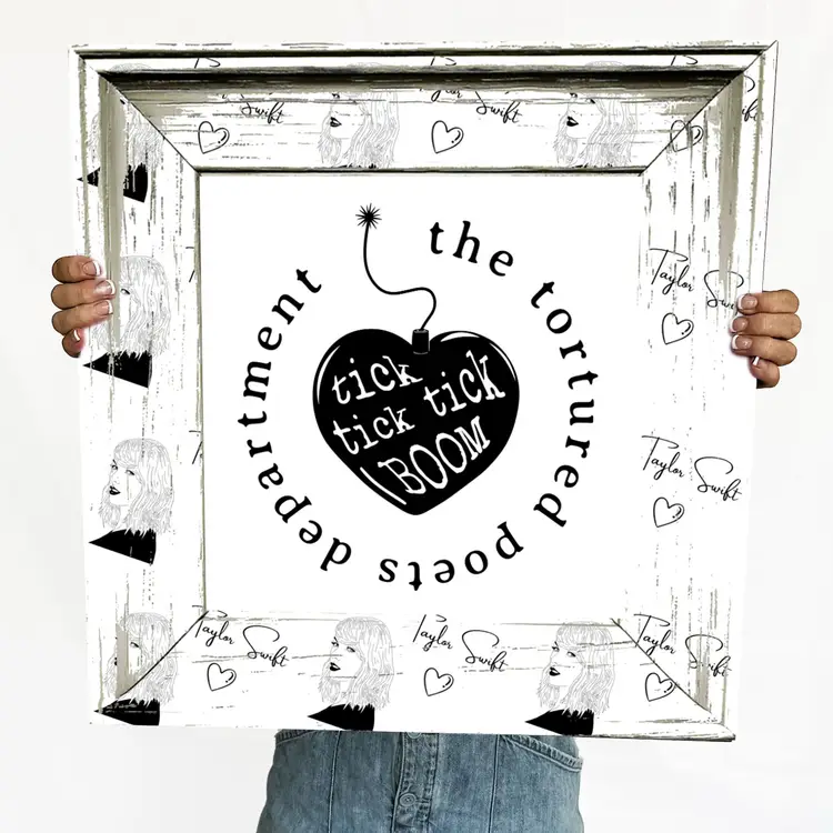 Tick Tick Boom - Taylor Swift Inspired Framed Wall Art-Song Lyric-TTPD