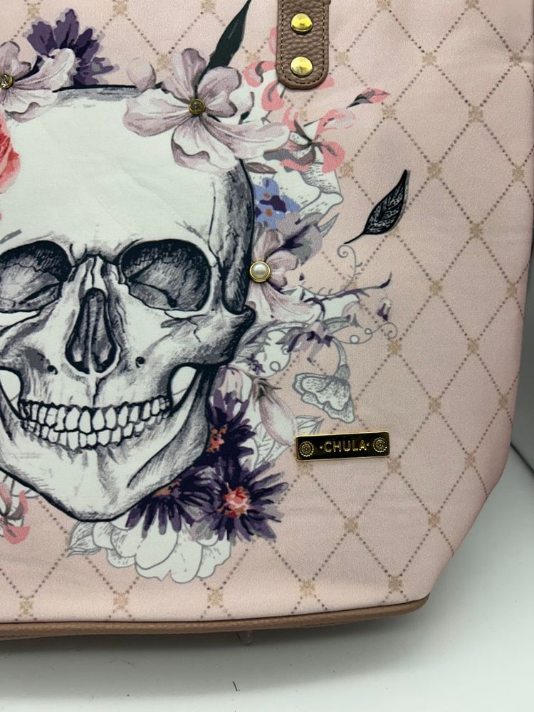 Brand New Chula Tote Bag With Sugar Skull