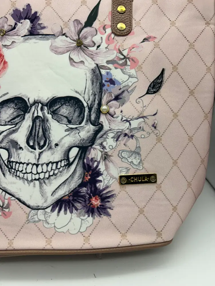 Brand New Chula Tote Bag With Sugar Skull