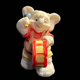 Vintage 1994 Signed J.C. Miniature Anthropomorphic Musical Elephant 🐘