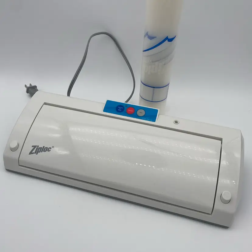 Ziploc White V200 Series Countertop Vacuum Sealer Model #V203 w/ Bags - Tested
