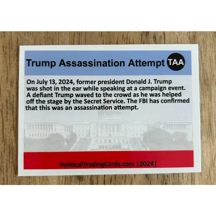 Donald Trump Trading Card ~ Assassination Attempt ~ FIGHT