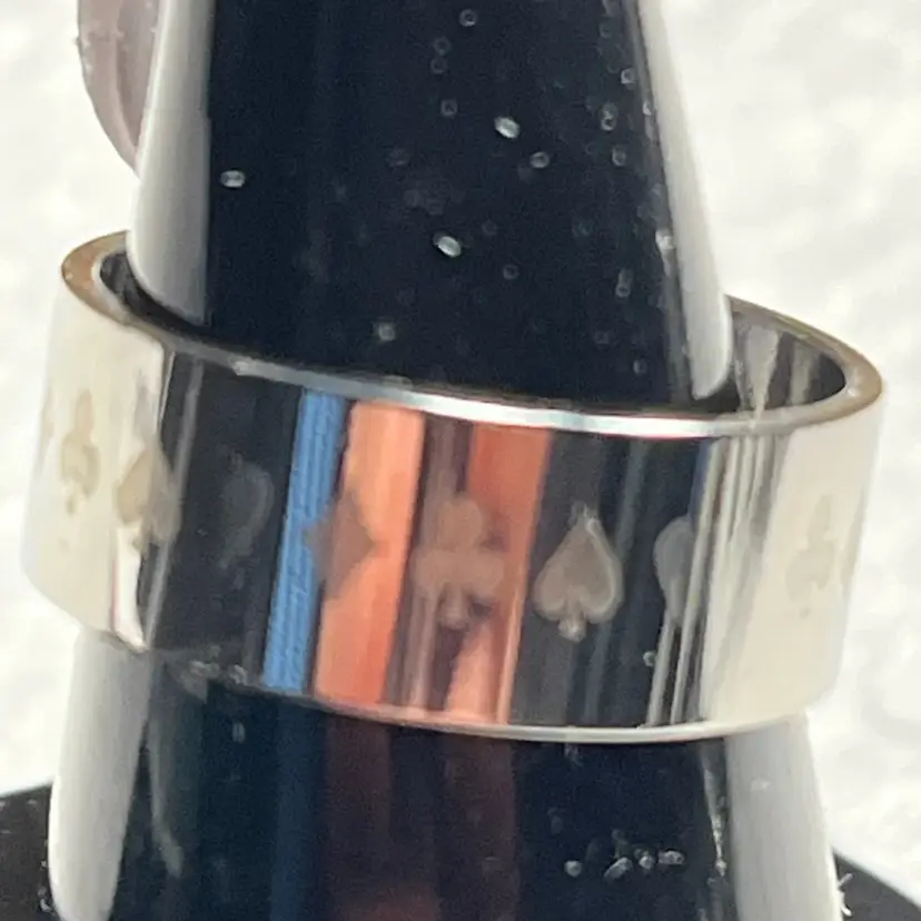 Stainless Steel Ring As Pictured Size 6