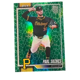 Paul Skenes 2026 Topps Series 1 Green Easter Foil