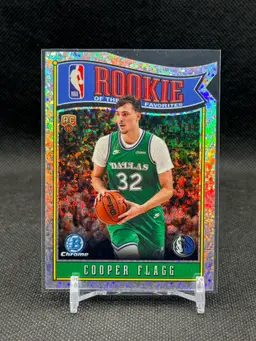 Cooper Flagg 2025-26 Bowman Basketball Rookie of the Year Favorites Mini Diamond /150