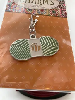 Green Yarn Charm
