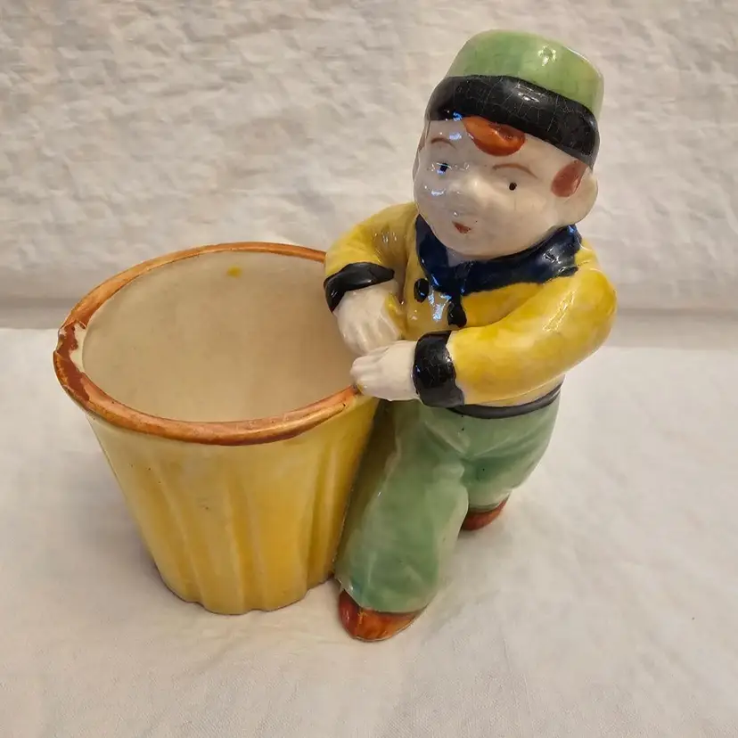Vintage Little Boy "Green" Planter