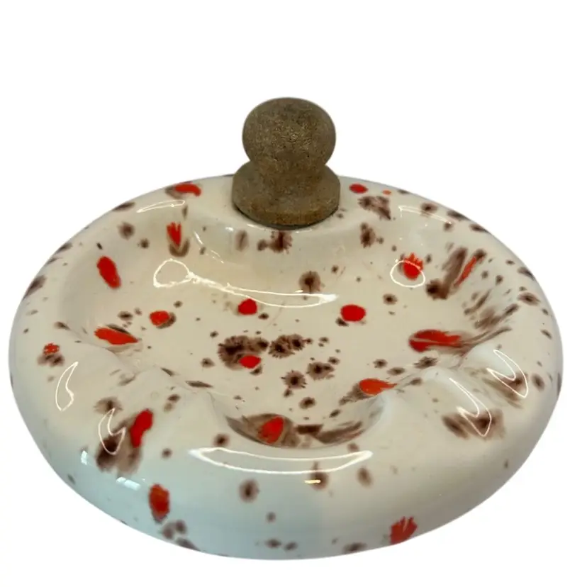 Vintage Signed Ashtray/ Trinket Dish 
6 1/2x 2 1/2