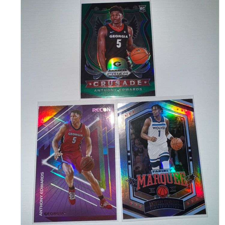 Anthony Edwards 3 Card Lot
