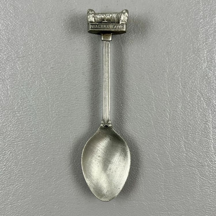 Vintage Niagara Falls Pewter Souvenir Collector Spoon England 3.75"
