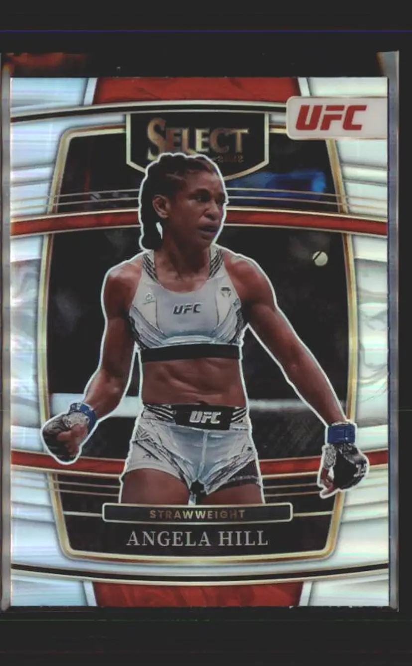 2022 Panini Select UFC #40 Angela Hill Silver Prizms - (137) -