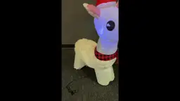 Holiday Time Festive Llama Blow up Christmas Decoration 3.5' Tall