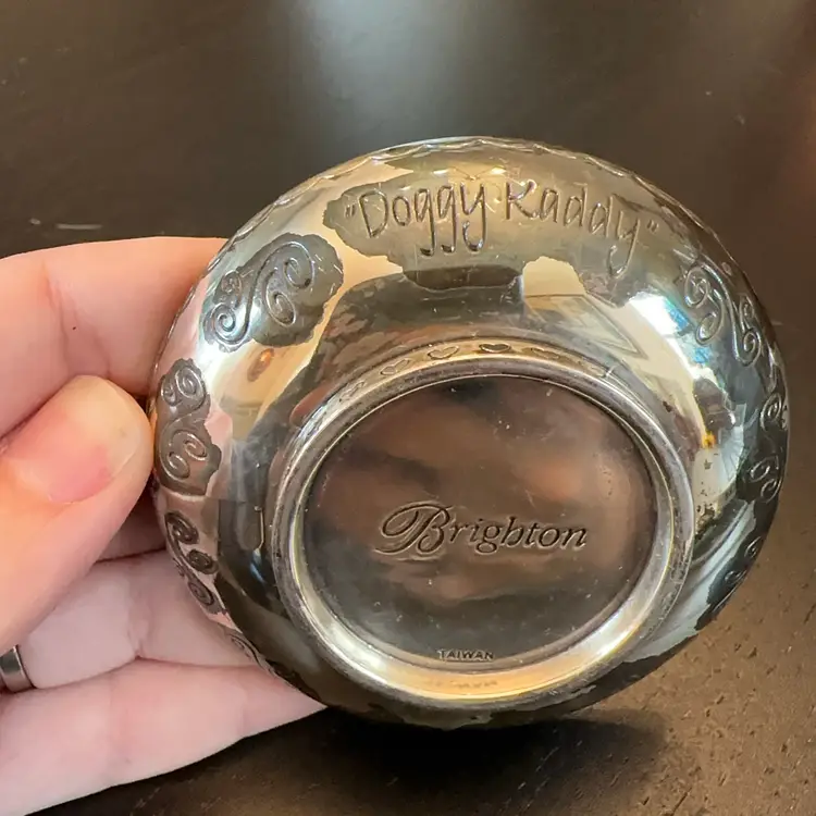 Brighton “Doggy Kaddy” Silverplate Ring Holder