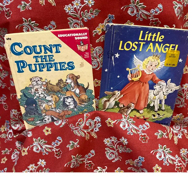 Set Of 2 Junior Elf Books “Count The Puppies” And “Little Lost Angel”