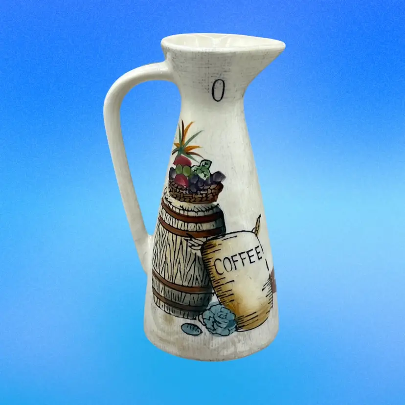 MCM Nasco Del Coronado Ceramic Vinegar Cruet “Country Kitchen” Japan 5.25”