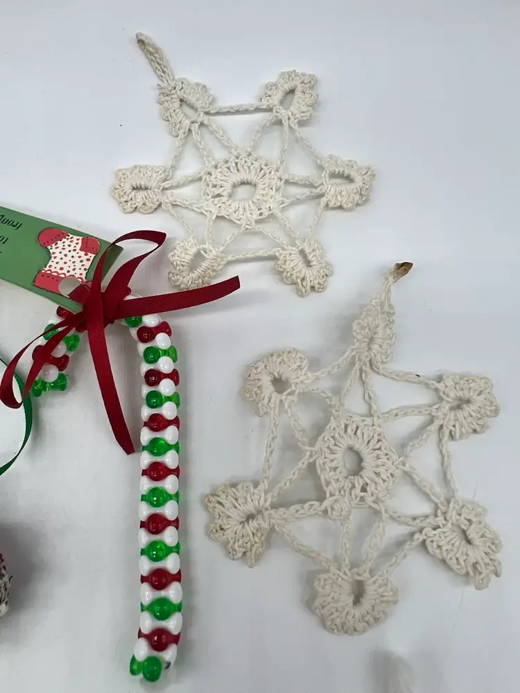 Lot Of Handmade Christmas Ornaments