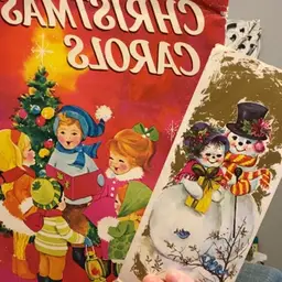 Carols Book & Snowman Card