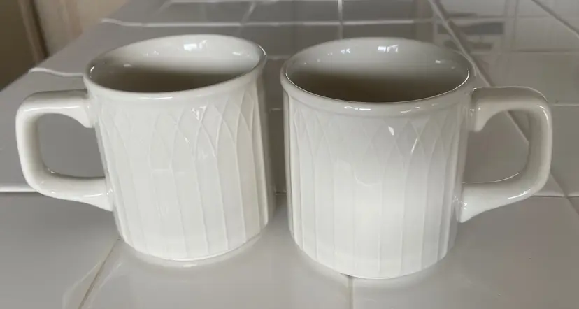 2 Homer Laughlin Gothic Cups