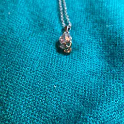 Skull & Rhinestone Silver Tone Necklace