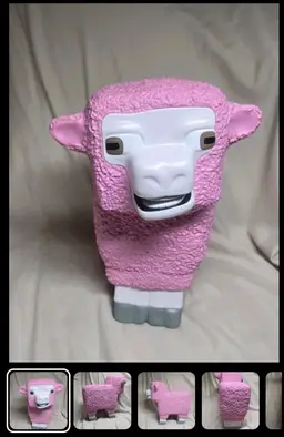 Minecraft Movie Pink Sheep Popcorn Bucket