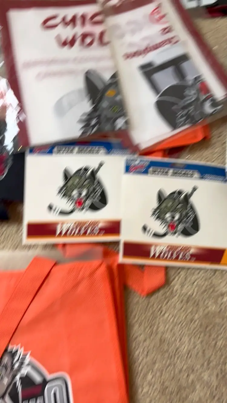 40 Piece Lot Of Chicago Wolves Minor League Hockey