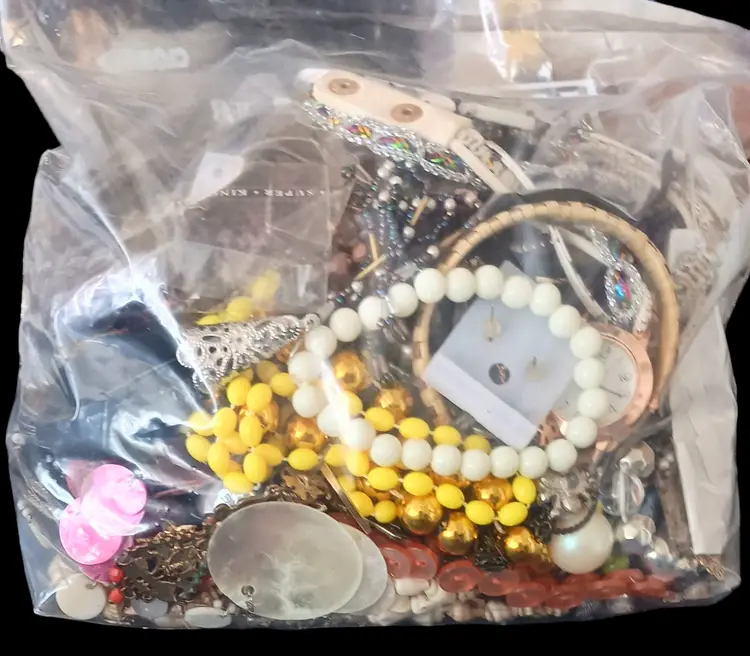 3 Lb Repurpose Repair Redesign Junk Jewelry Lot New Modern Vintage Mix 1