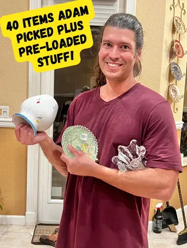 40 ITEMS ADAM PICKED FROM OUR INVENTORY PLUS PRE-LOADED STUFF