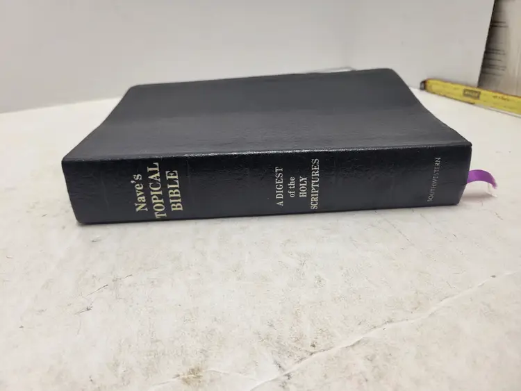 Naves Topical Study Bible Thumb Index Southwestern Vintage 1962 Indexed Leather