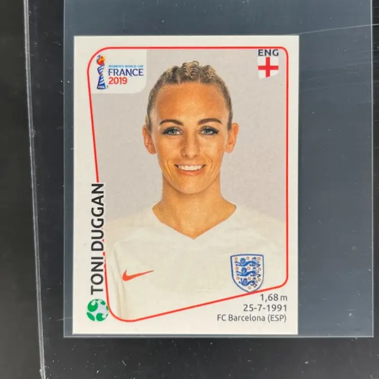 Toni Duggan 2019 Panini Women’s World Cup Sticker England Soccer Card
