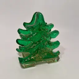 Lucite Christmas Tree Napkin Holder