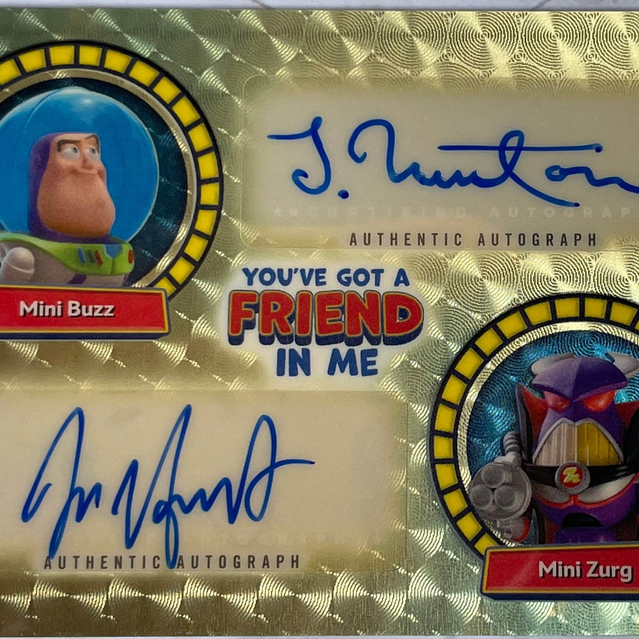 topps 2025 トイストーリー 30枚限定サイン　ミニバズ　ミニザーク 2025 Topps Toy Story 30Y Mini Buzz Mini Zurg Dual Auto 1/1