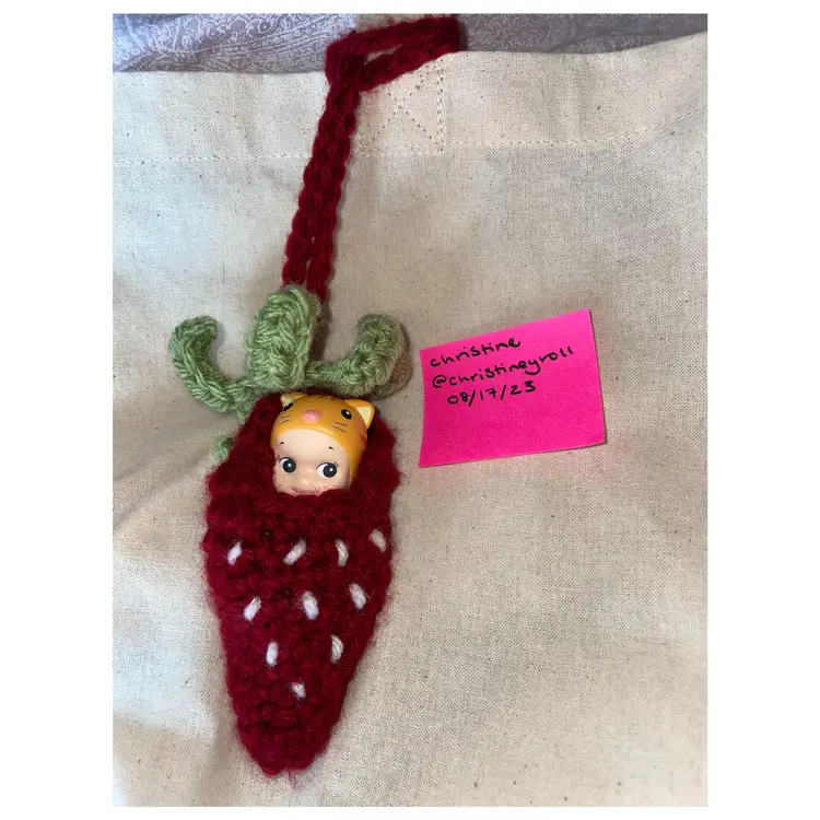 sonny angel strawberry pouch