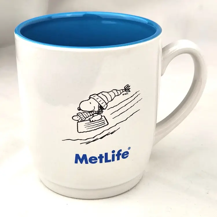 Vintage Snoopy Metlife Mug and 2014 Olympics Plush