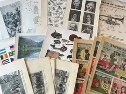 100 Antique Book Page Prints. 1800s-1900s Ephemera. Lithographs, Engravings, Graphics, Crafting, Scrapbooking, Bulk #6