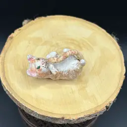 7. Made By Me Spun Cotton Kitten Playing w/Tail