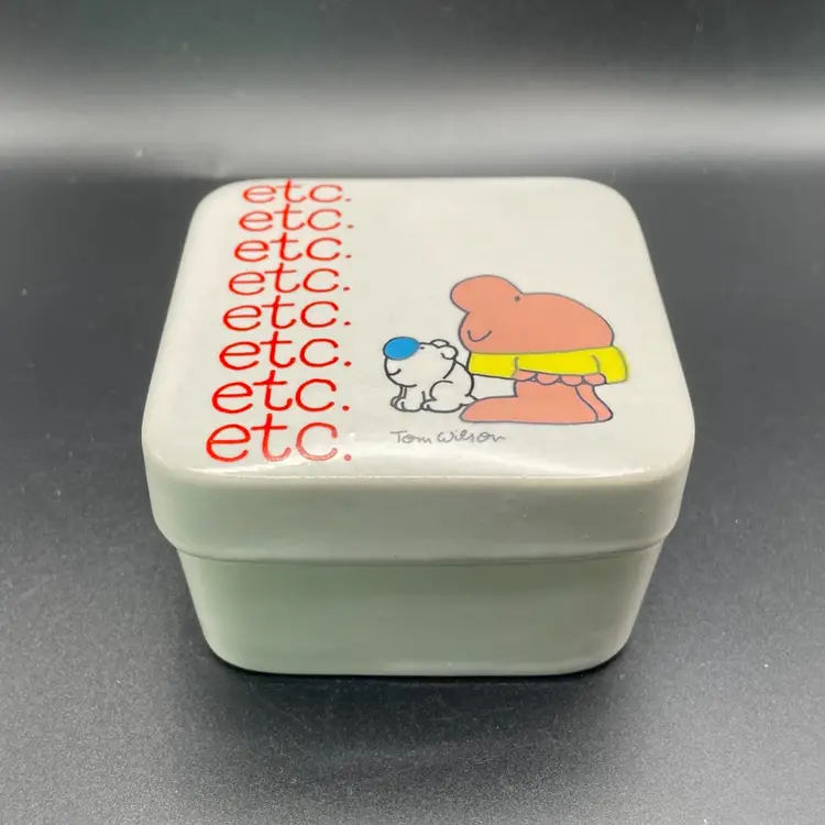 Ziggy & Fuzz etc. Trinket Box VTG Signed Tom Wilson Comic Cartoon Memorabilia