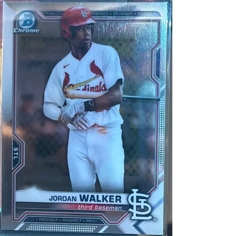 Jordan Walker 2021 Bowman Chrome Prospects St. Louis Cardinals