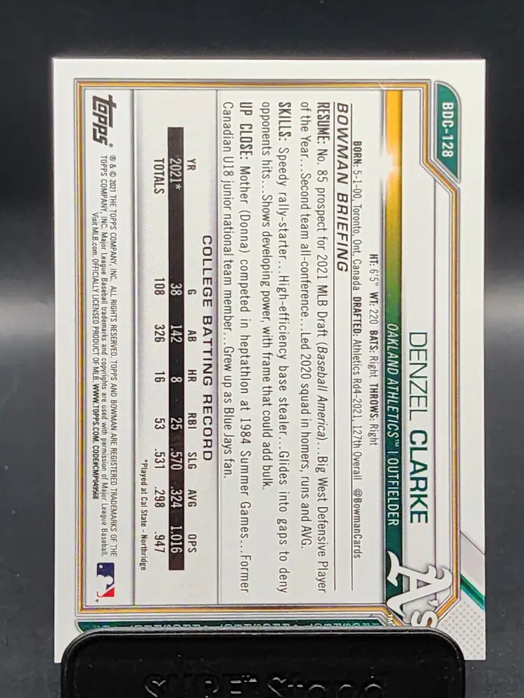 2021 Bowman Chrome Denzel Clarke /99