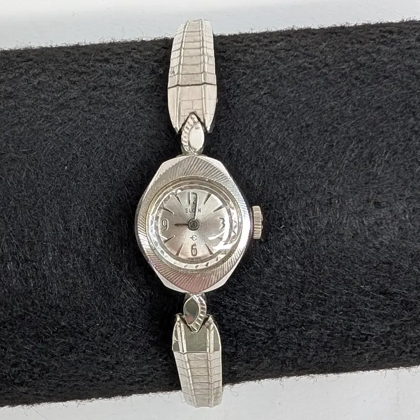 Vintage Elgin Ladies Watch 10k RGP Manual Wind WORKING with Duchess 10k GF Band