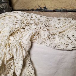Hand Crocheted Tablecloth or Throw