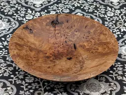 Maple Burl Decorative Bowl 8 x1.75 Inch