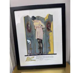 1920s Coles Phillips Advertisement Print For Luxite Hosiery