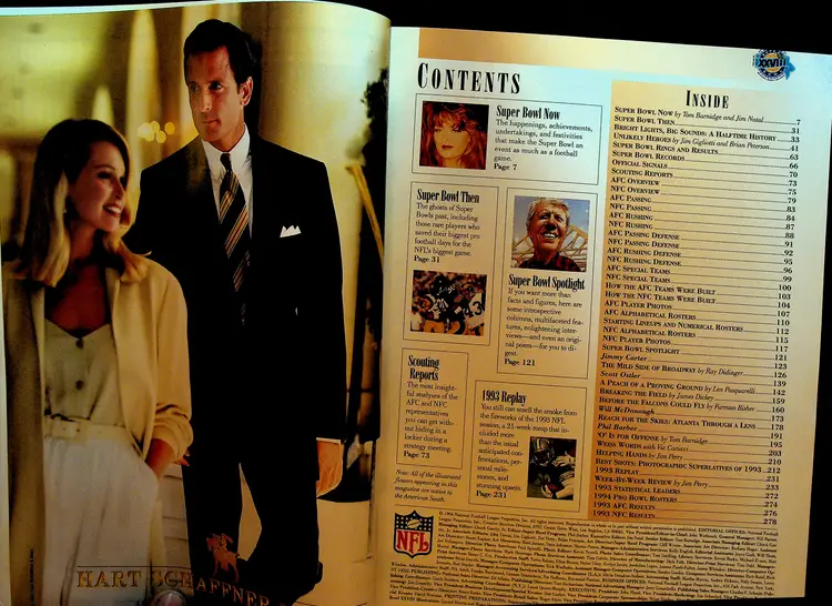 NFL Super Bowl XXVIII Souvenir Program Dallas Cowboys v Buffalo Bills