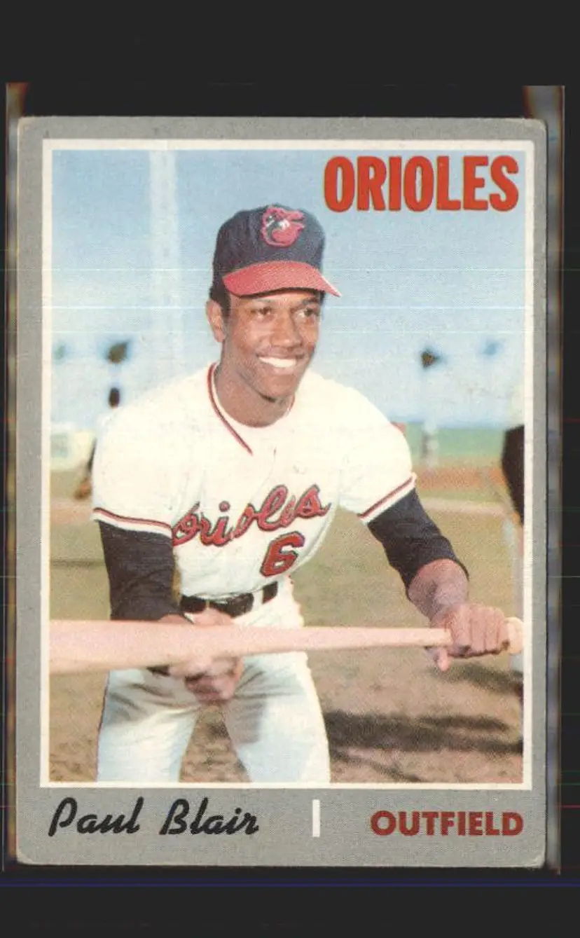 Paul Blair 1970 Topps #285 - () - Baltimore Orioles