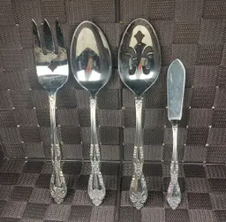 VTG Oneida Galveston Stainless Flatware 4 Pc Hostess Serving Set