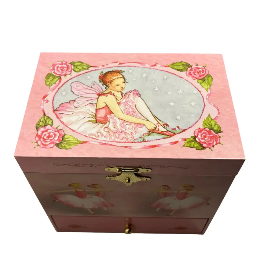 Enchantmints Fairy Ballerina Musical 4 Drawer Jewelry Box Works! | 6”